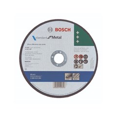 Disco de Corte Abrasivo Para Metal 180 X 1,6 X 22,23mm 2608619384 Bosch