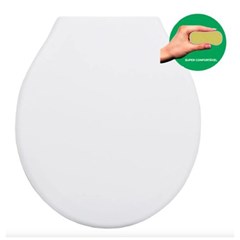 Assento Sanitário Almofadado Delicat Branco 23565 Sicmol