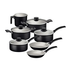 Jogo de Panelas Antiaderente Com 7 Peças Turim Preto 20297/061 Tramontina