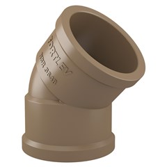 Joelho 45° Soldável Pvc Marrom 20mm Fortlev