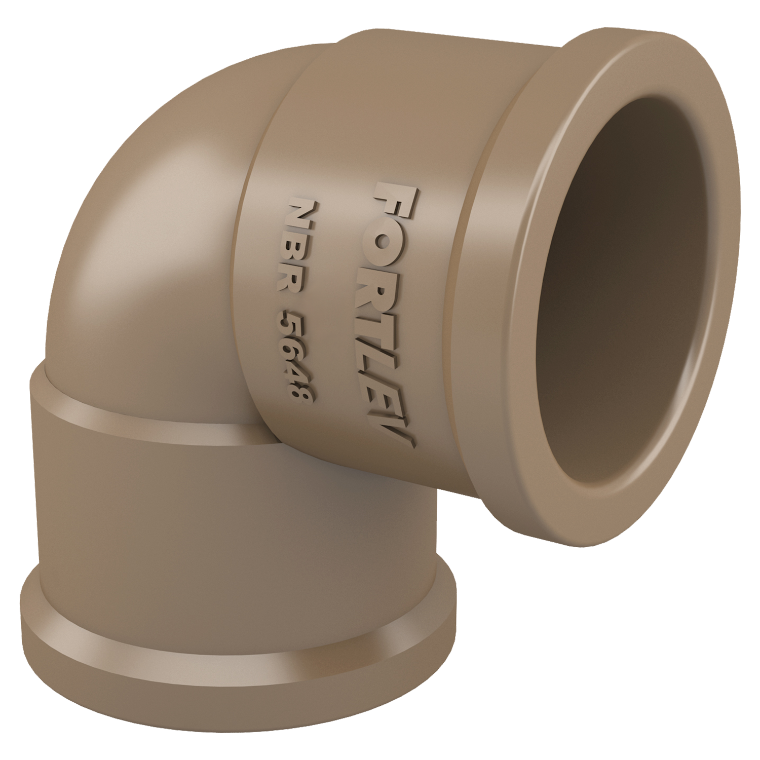 Joelho 90° Soldável Pvc Marrom 20mm Fortlev