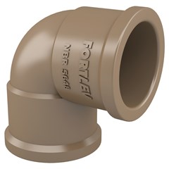 Joelho 90° Soldável Pvc Marrom 50mm Fortlev
