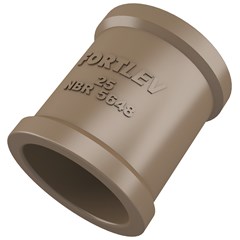 Luva Soldável Pvc Marrom 25mm Fortlev