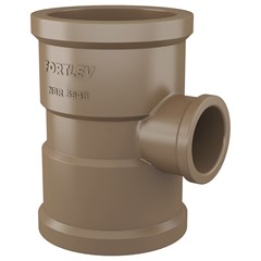 Te de Redução Soldável Pvc Marrom 25x20mm Fortlev