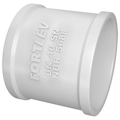 Luva Simples Pvc Br Esgoto 40mm Fortlev