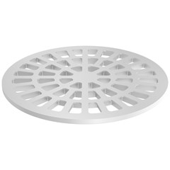 Grelha Esgoto Pvc Branco Redondo 150mm 11601501 Fortlev