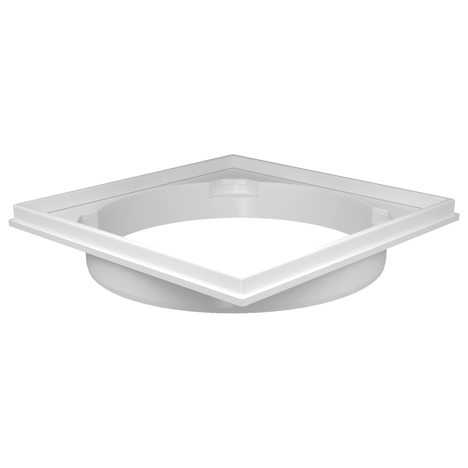Porta-Grelha Esgoto Pvc Branco Quadrado 150mm 1122501 Fortlev