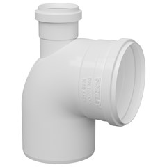 Joelho 90° Com Visita Esgoto Pvc Br 100x50mm Fortlev