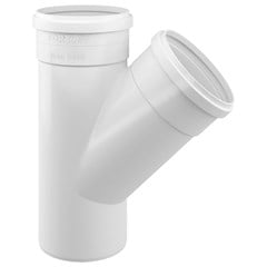 Junção Simples Esgoto Pvc Br 75mm Fortlev