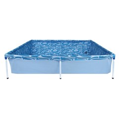Piscina Estrut.Alumínio Lona Pvc 1000l Azul C.1,89m X L.1,26m X A.42cm 1002 Mor