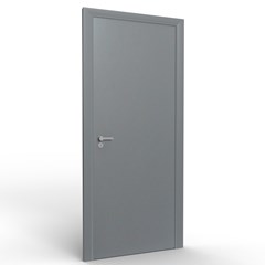 Porta de Madeira Lisa Colmeia Hdf 80x210x3,5cm Grafito Sr90co80 Rocha Porta