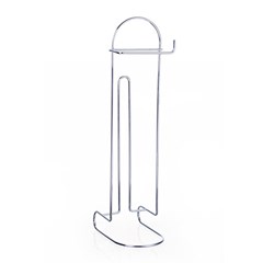 Papeleira Vertical Para Chão Com Suporte Para 4 Rolos Cromada 1134 Arthi