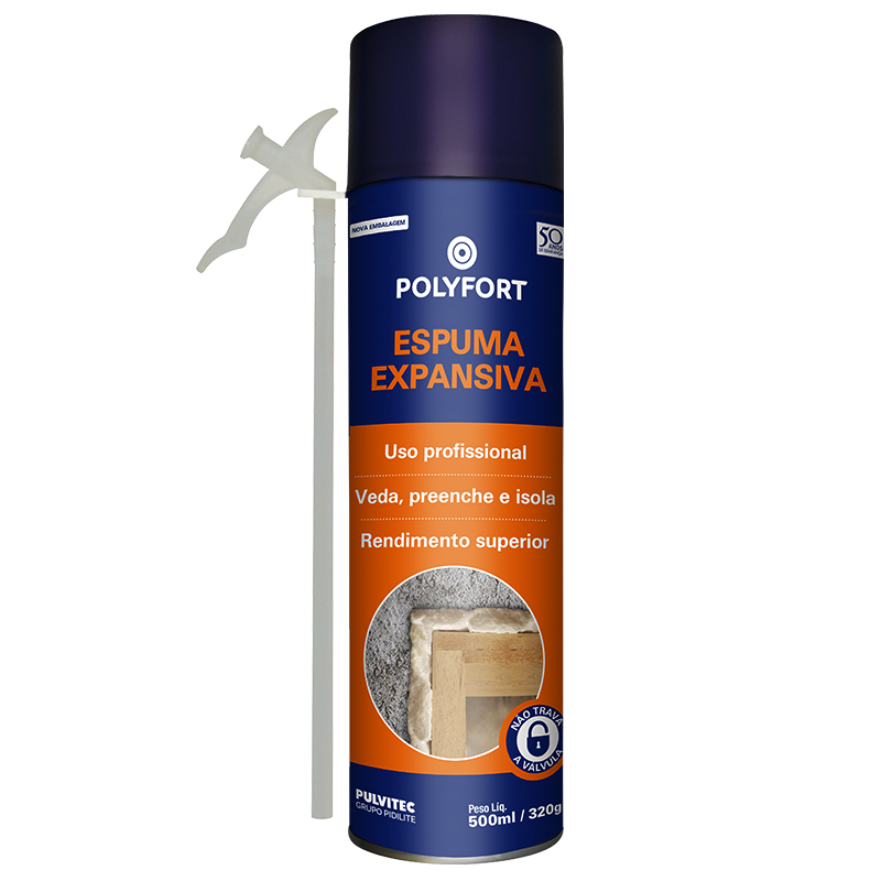 Espuma Expansiva 500ml/320g Polyfort