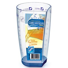Copo Com Medidas Base Emborrachada Acrílico 500ml 5296 Arthi