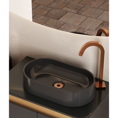 Cuba de Apoio L.43 X C.25 X A.8cm Nimbus Preta 101447 Cozimax