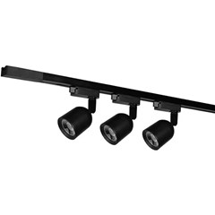 Luminária Led Kit Trilho 3 Spots 3 X 7w 100 A 240v 1890lm 3000k Preto Avant