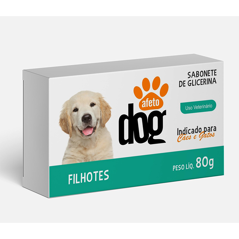 Sabonete Para Cães E Gatos Filhotes Neutro 80g Afeto Dog