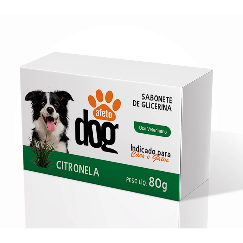 Sabonete Para Cães E Gatos Citronela 80g Afeto Dog