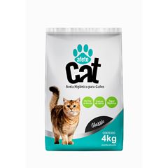 Areia/Granulado Sanitário Para Gatos Classic 2031 4kg Afeto Cats