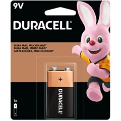 Pilha/Bateria 9v Alcalina Com 1 Unidade Mn1604b1 Duracell