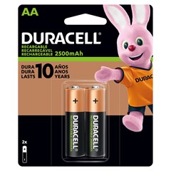 Pilha Pequena Aa 1,5v Alcalina Com 2 Unidades Mn1500b2 Duracell