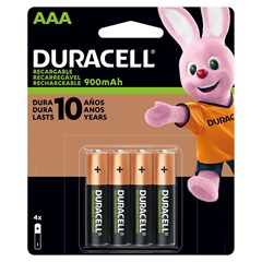 Pilha Palito Aaa 1,5v Alcalina Com 4 Unidades Mn2400b4 Duracell