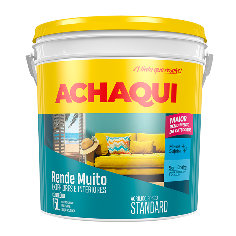 Tinta Acrílica Fosco Branco Neve 15l Rende Muito Achaqui