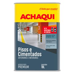 Tinta Acrílica Para Pisos E Cimentados Achaqui Amarelo Demarcação 18l