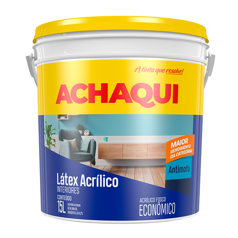 Tinta Látex Acrílico Branco Neve 15l Econômico Achaqui