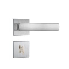 Fechadura Wc Maçaneta Alavanca Roseta Quadrada 803/35 Inox Escovado 41752 Stam