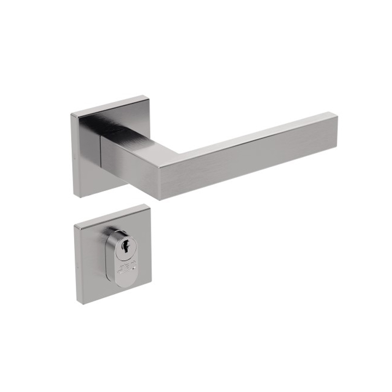 Fechadura Externa Maçaneta Alavanca Roseta Quadrada Inox 290 44397 Stam