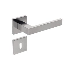 Fechadura Interna Maçaneta Alavanca Roseta Quadrada Inox 290 44399 Stam