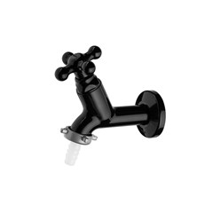 Torneira  Para Jardim Marujá Preta 1130966 Viqua
