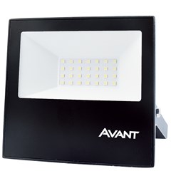 Refletor Led Slim Luz Verde 30w Bivolt Preto Avant