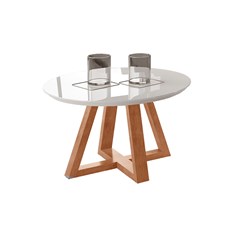 Mesa Centro Luna 0,58 X 0,58 X 0,35/0,40cm Luka Decor