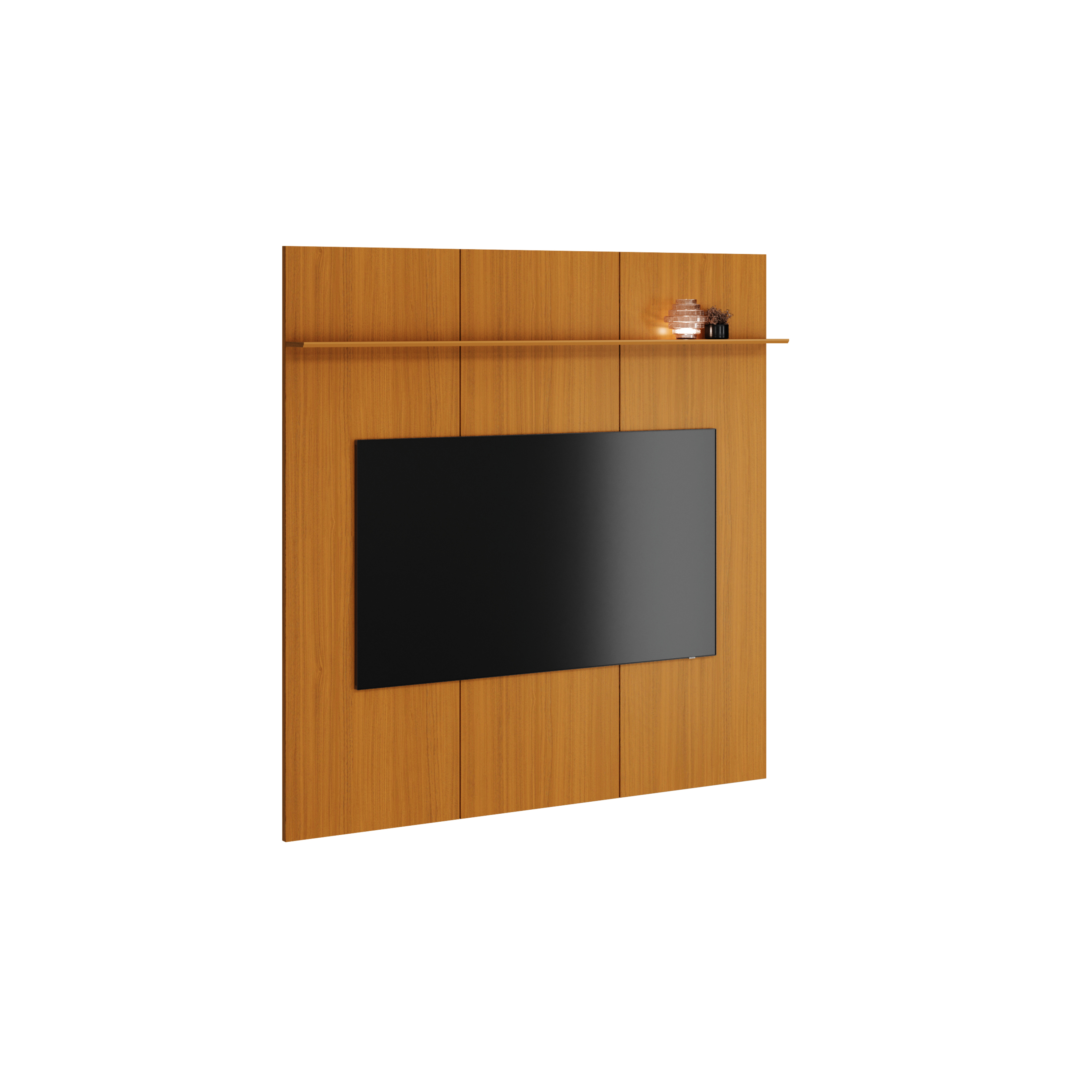 Painel Para Tv Avant 135 Cedro (Alt.136 X Larg.134 X Prof.14cm) 775296 Edn Móveis