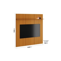Painel Para Tv Avant 135 Cedro (Alt.136 X Larg.134 X Prof.14cm) 775296 Edn Móveis