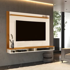 Painel Para Tv Davos Off White/Cedro (Alt.108,4 X Larg.14 X Prof.26,2cm) 774200 Edn Móveis