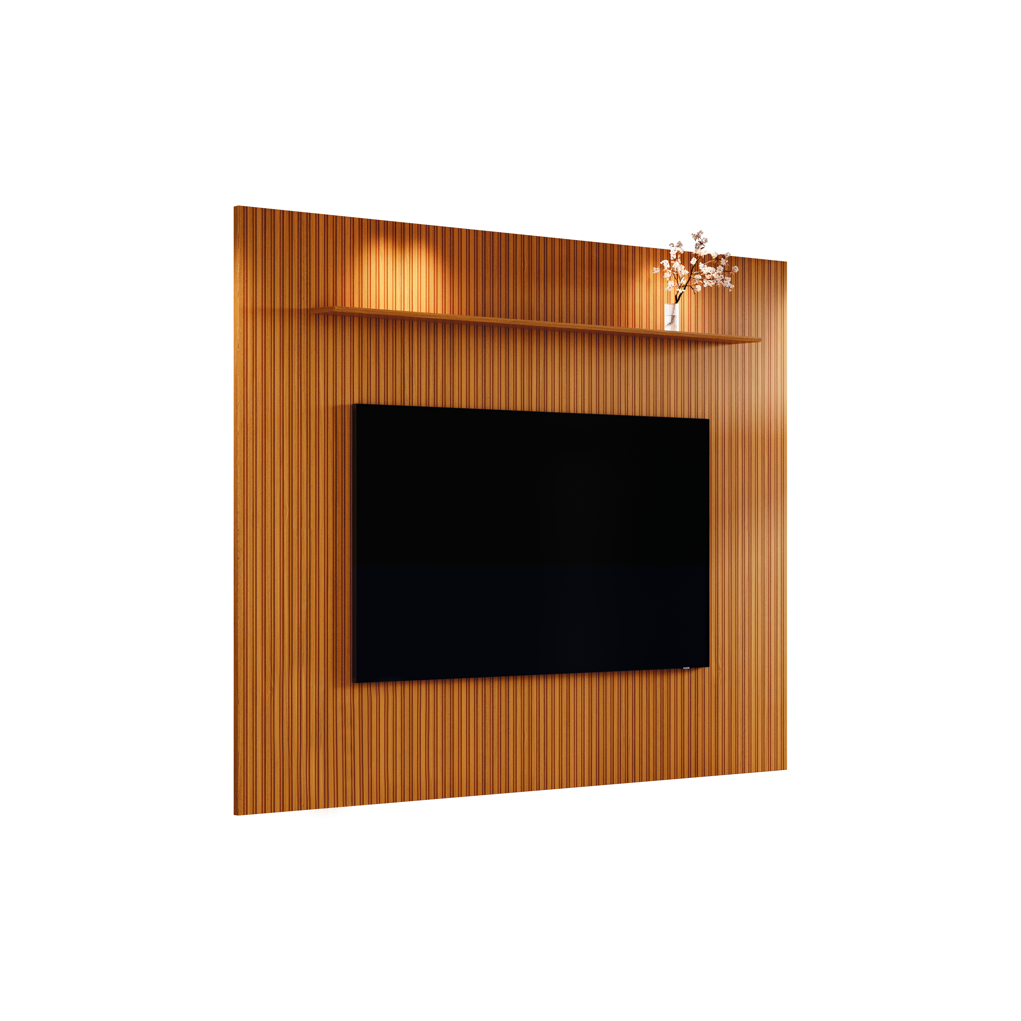 Painel Para Tv Avant 180 Cedro (Alt.136 X Larg.179 X Prof.14cm) 775295 Edn Móveis