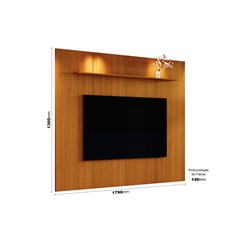 Painel Para Tv Avant 180 Cedro (Alt.136 X Larg.179 X Prof.14cm) 775295 Edn Móveis