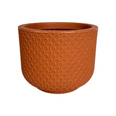 Vaso Decorativo Para Plantas 3,6l (15 X 18,5 X 12,5m) Beta Mini Terracota Vbpm-Tc Vouga Decor