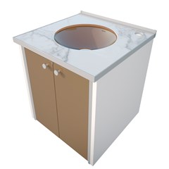 Gabinete Para Banheiro Cris Fênix Le Blanc 42cm 1011-1 Crismetal