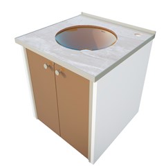 Gabinete Para Banheiro Cris Fênix Marmo 42cm 1012-0 Crismetal