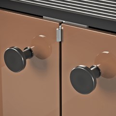 Gabinete Para Banheiro Cris Fênix Nero 60cm 1013 Crismetal