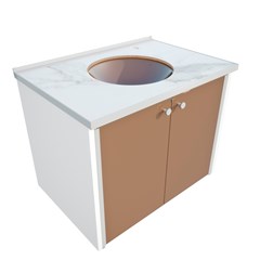Gabinete Para Banheiro Cris Fênix Le Blanc 60cm 1014-6 Crismetal