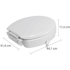 Assento Sanitário Almofadado Elevado Com Trava 7cm Branco Tae7t/K*Br1 Astra