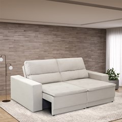 Sofá 3 Lugares Retrátil 2x0,98x1,20m Cinza Mh-4190 Herval