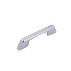 Puxador Para Móveis Em Abs Ares 96/128mm Cromado Uv 001.897.0010 Kitsul