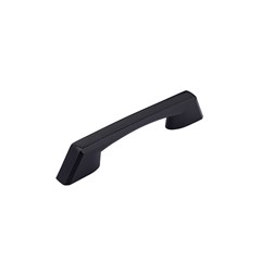 Puxador Para Móveis Em Abs Ares 96/128mm Preto Fosco 001.897.0018 Kitsul