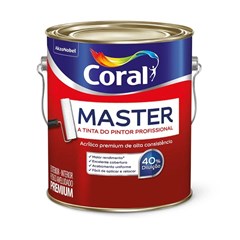 Tinta Acrílica Fosca Coral Master Branco Gelo 3,6l